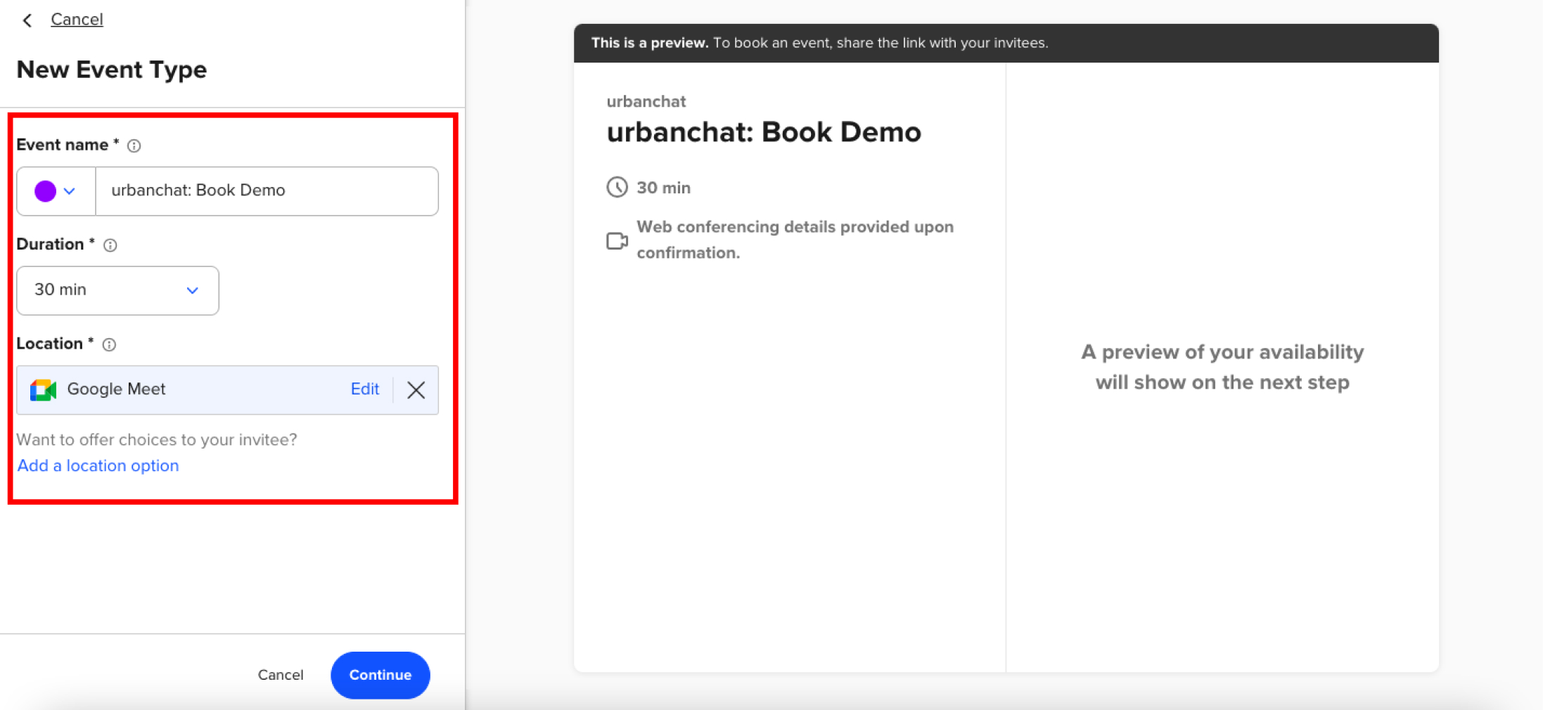 Fill up your details and click continue.